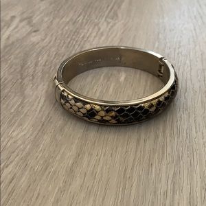 Vita Fede Snakeskin Cuff Bangle Bracelet (silver)